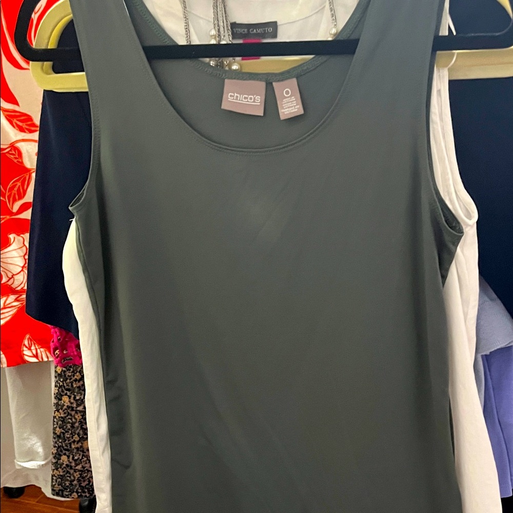 Chico size zero olive green